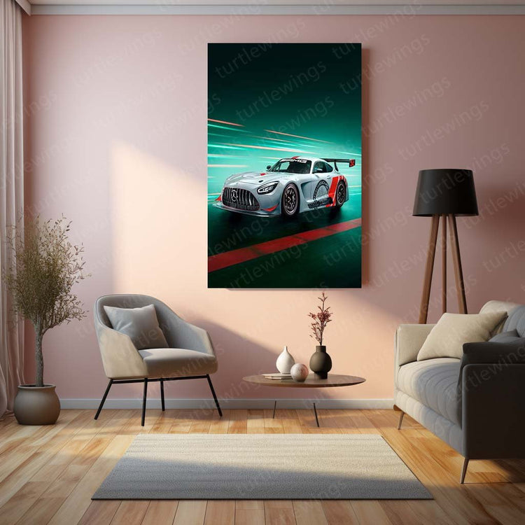 2022 Mercedes AMG GT3 Edition Metal Poster | Motorsport Art