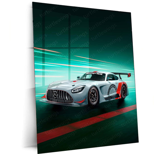 2022 Mercedes AMG GT3 Edition Metal Poster | Motorsport Art