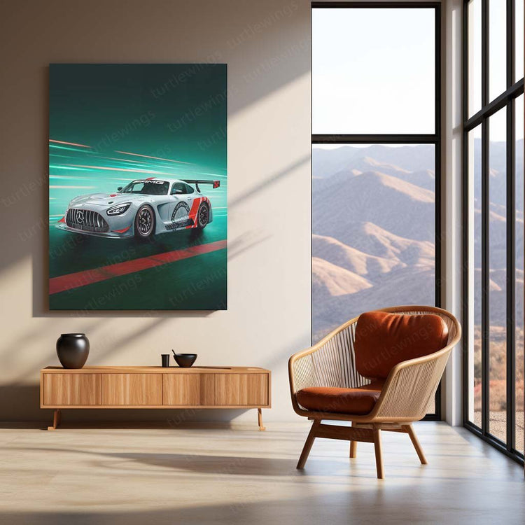 2022 Mercedes AMG GT3 Edition Metal Poster | Motorsport Art