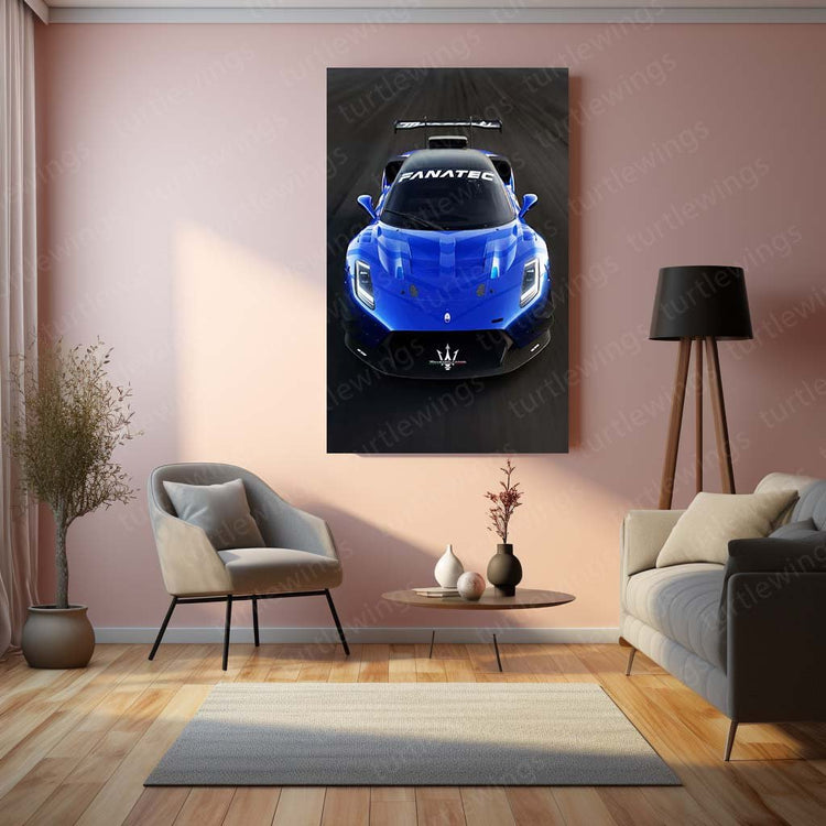 2023 Maserati GT2 Racecar Metal Poster | Racing Art