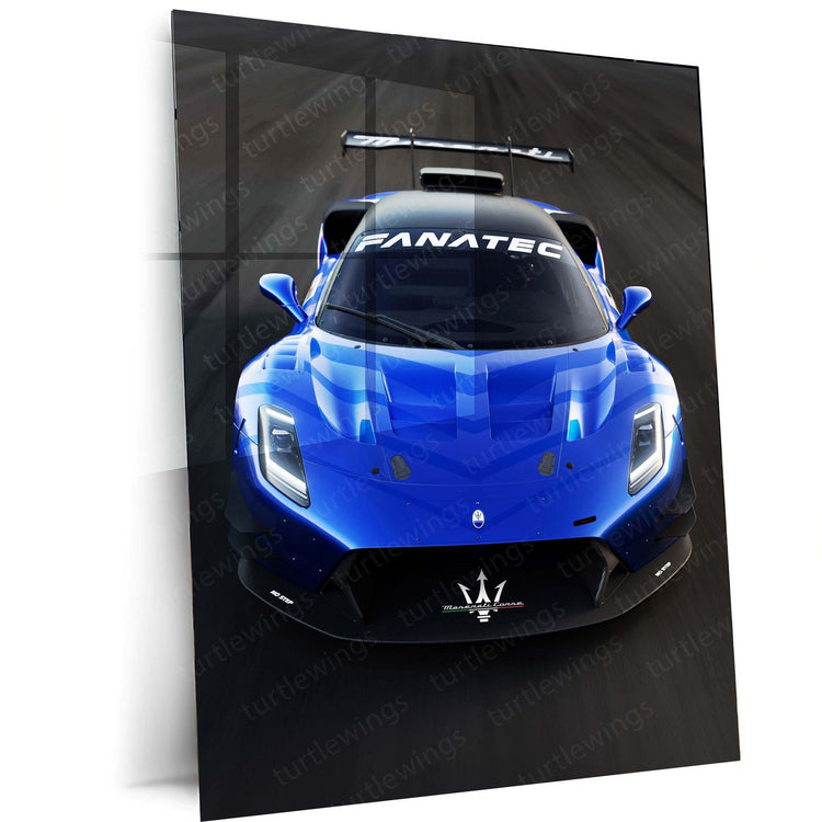 2023 Maserati GT2 Racecar Metal Poster | Racing Art