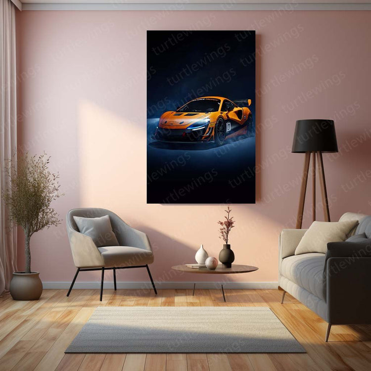 2023 McLaren Artura Trophy Metal Poster | Supercar Art