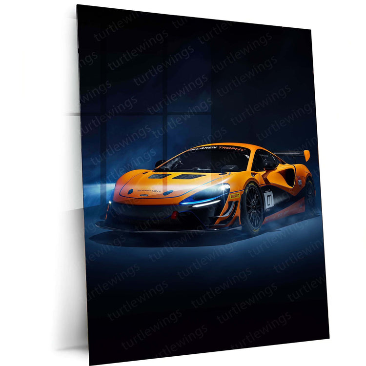 2023 McLaren Artura Trophy Metal Poster | Supercar Art