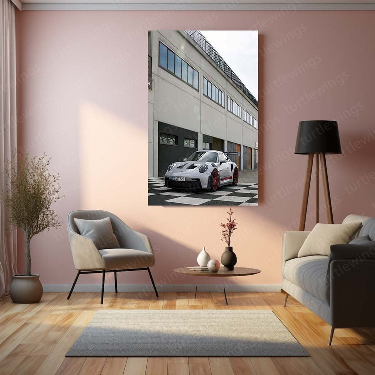 2023 Porsche 911 GT3 RS Metal Poster | Supercar Racing Art