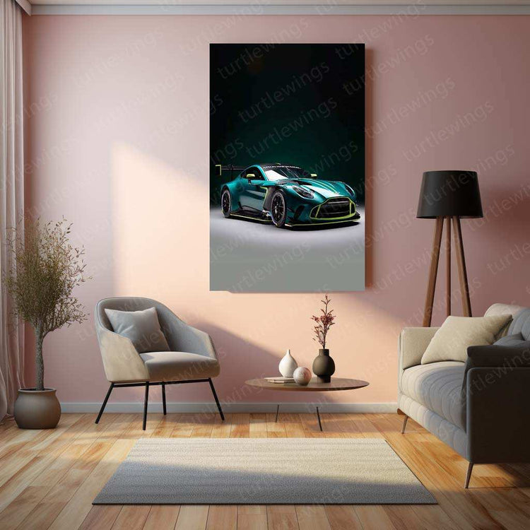 2024 Aston Martin Vantage GT3 Metal Poster | Ultimate Motorsport Luxury Car Art - TURTLEWINGS 