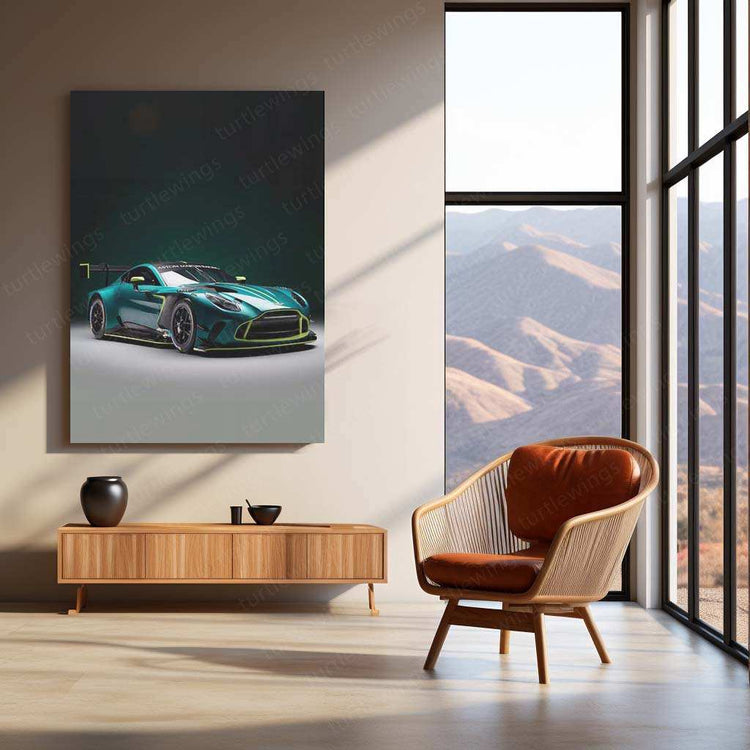 2024 Aston Martin Vantage GT3 Metal Poster | Ultimate Motorsport Luxury Car Art - TURTLEWINGS 