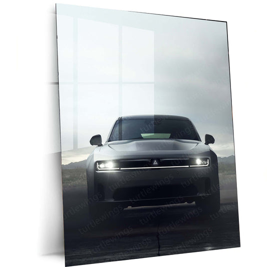 2024 Dodge Charger Daytona Metal Poster | Modern Muscle Car Art 2