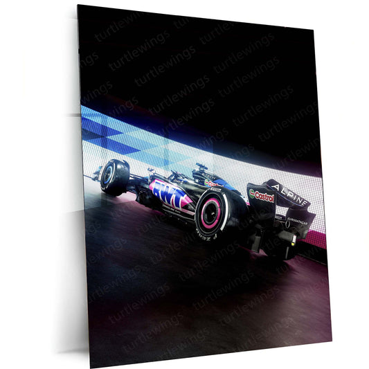 2024 Formula Alpine Metal Poster | F1 Racing Art