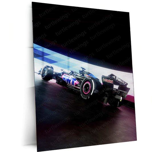 2024 Formula 1 Alpine A524 (004) Metal Poster | Precision Racing Art - TURTLEWINGS 