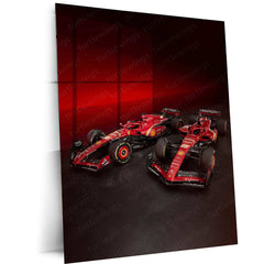 2024 Formula 1 Ferrari SF-24 (003) Metal Poster | Iconic Racing Art