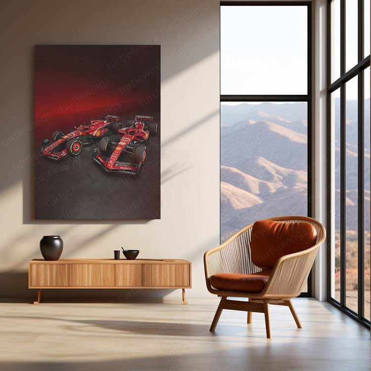 2024 Formula 1 Ferrari SF-24 (003) Metal Poster | Iconic Racing Art - TURTLEWINGS 