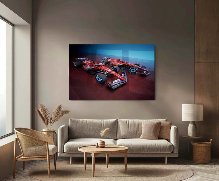 2024 Formula 1 Ferrari SF 24 Metal Poster | F1 Racing Art 2