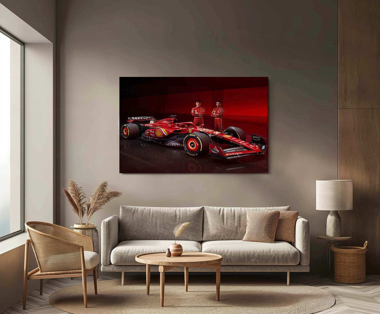 2024 Formula 1 Ferrari SF-24 (006) Metal Poster | Ultimate Racing Performance Art - TURTLEWINGS 