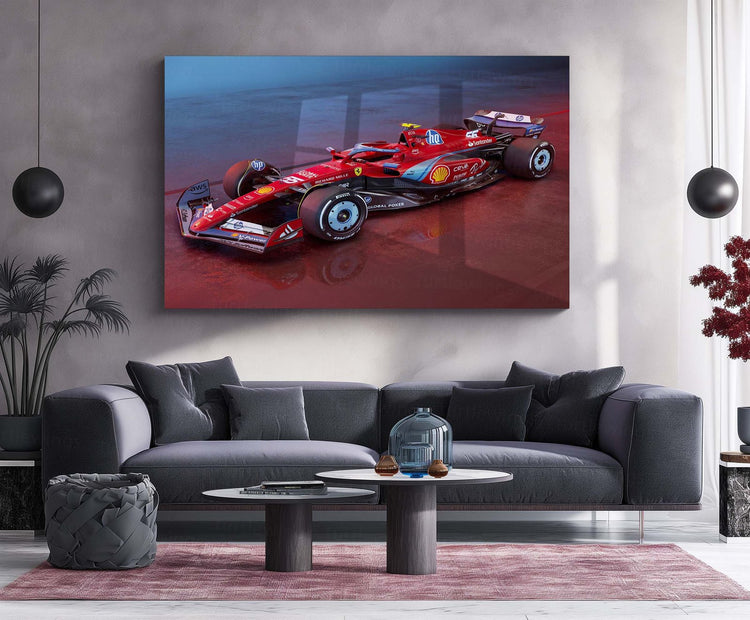 2024 Formula 1 Ferrari SF 24 Metal Poster | F1 Racing Art 4