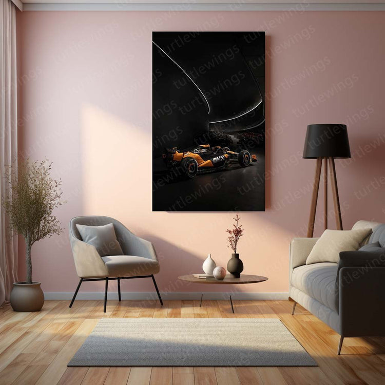 2024 Formula 1 McLaren MCL3 Metal Poster | F1 Racing Art