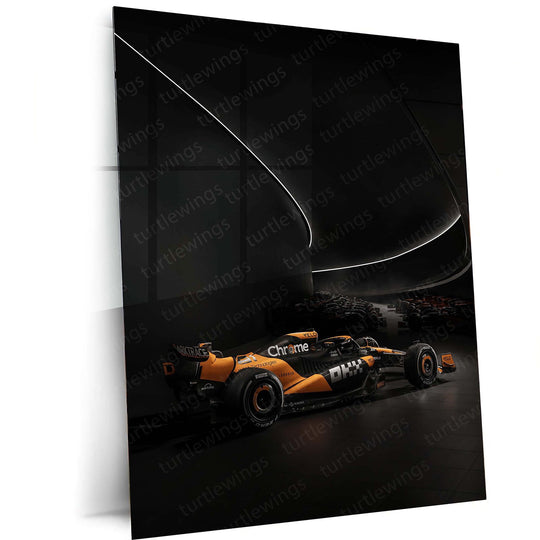 2024 Formula 1 McLaren MCL3 Metal Poster | F1 Racing Art