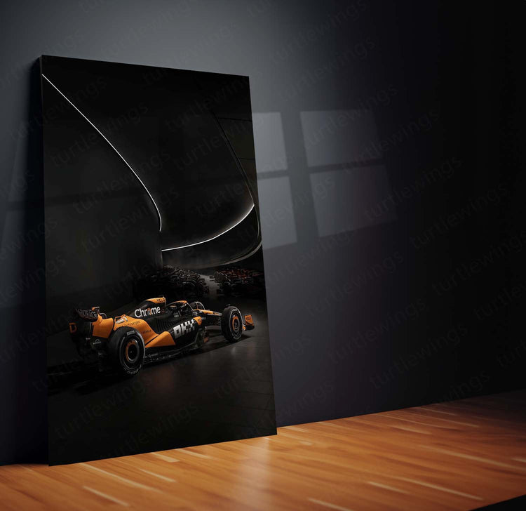 2024 Formula 1 McLaren MCL3 Metal Poster | F1 Racing Art