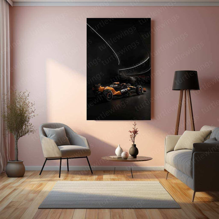 2024 Formula 1 McLaren MCL38 (003) Metal Poster | Stunning McLaren F1 Racing Art - TURTLEWINGS 