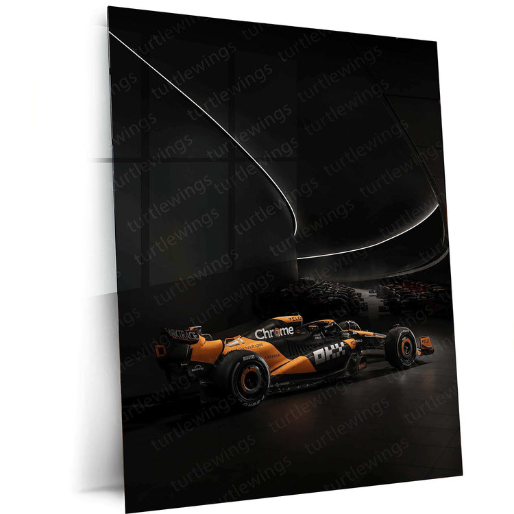 2024 Formula 1 McLaren MCL38 (003) Metal Poster | Stunning McLaren F1 Racing Art - TURTLEWINGS 