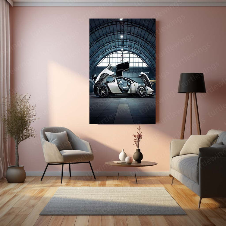 2024 Rhino Racing RR01 Metal Poster | Futuristic Racing Art