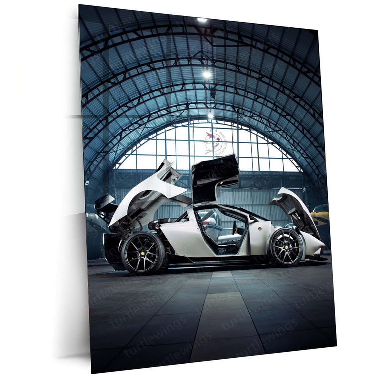 2024 Rhino Racing RR01 Metal Poster | Futuristic Racing Art