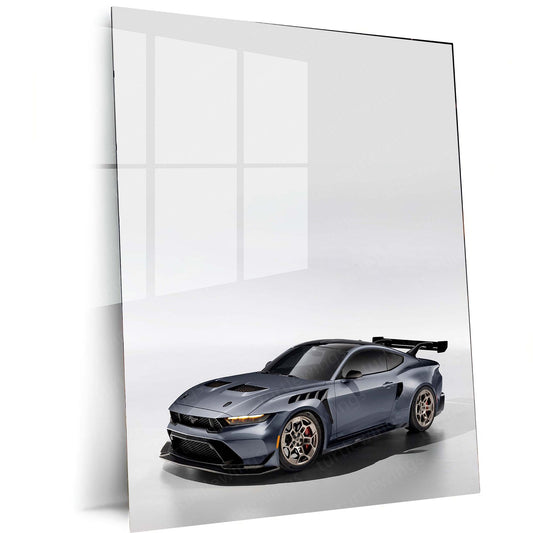 2025 Ford Mustang GTD Metal Poster | Muscle Car Art