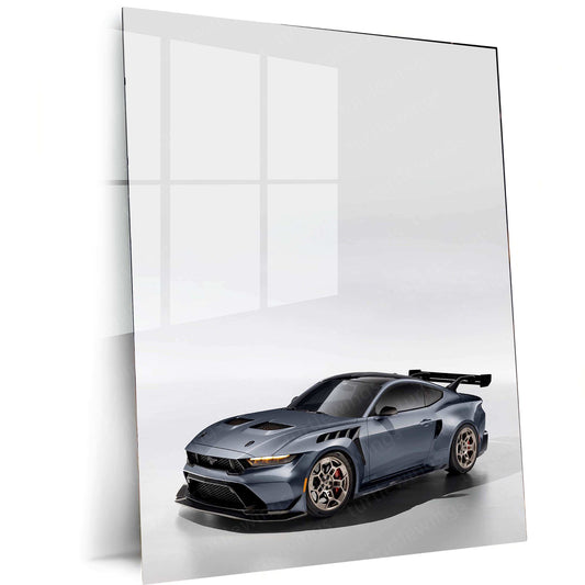 2025 Ford Mustang GTD Metal Poster | Supercar Wall Art | Racing Decor - TURTLEWINGS 