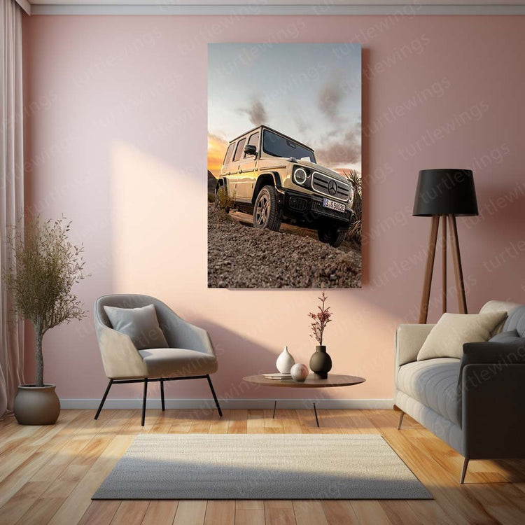 2025 Mercedes Benz G58 Metal Poster | Luxury Performance Art