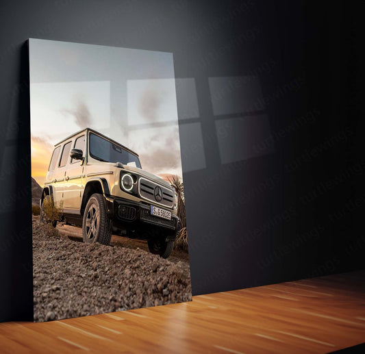 2025 Mercedes Benz G58 Metal Poster | Luxury Performance Art