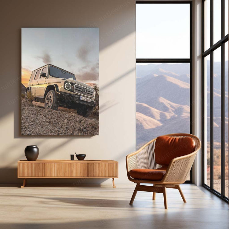 2025 Mercedes Benz G58 Metal Poster | Luxury Performance Art