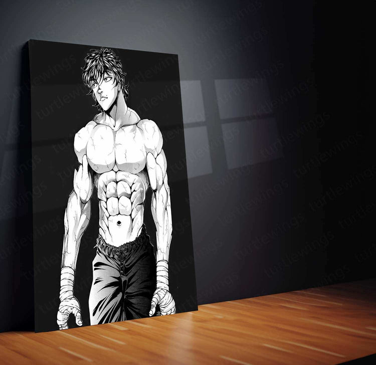 Baki Hanma Metal Poster | Anime Wall Art | Fighting Spirit & Martial Arts Decor 1 - TURTLEWINGS 