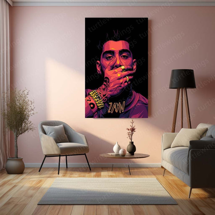 Musical Sensation - Zayn Malik Metal Poster | Pop Icon Wall Art | HD Print 2