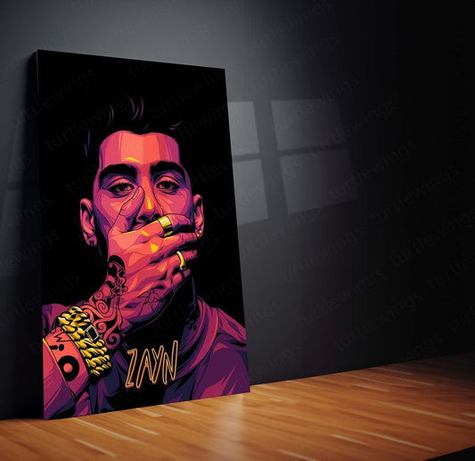 Musical Sensation - Zayn Malik Metal Poster | Pop Icon Wall Art | HD Print 2