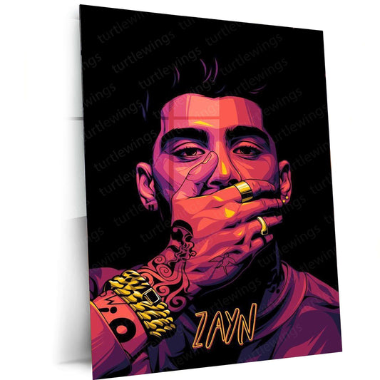 Zayn Malik Metal Poster – The Voice of a Generation - TURTLEWINGS 