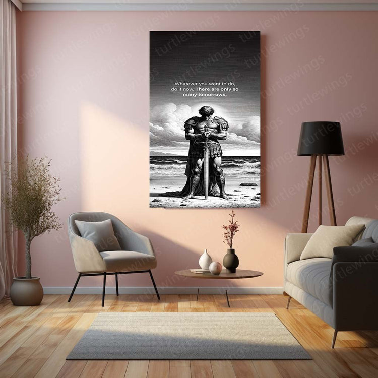 Inspirational Quotes of Momento Meri Metal Poster | Motivational Wall Art | HD Print 19