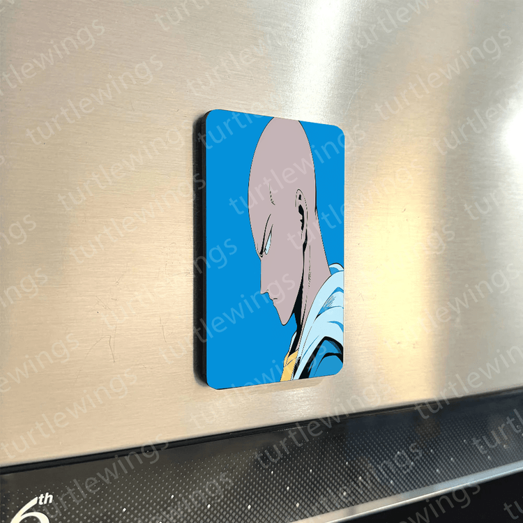 Anime Legends Fridge Magnet Combo: NarutoAnime, Sasuke, Luffy, Zoro, Saitama | HD Metal Prints | Turtlewings