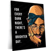 2Pac Metal Poster | Tupac Shakur Wall Art | Hip-Hop Legend Decor