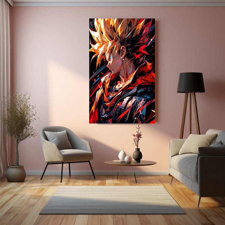 Dragon Ball Z Metal Poster | Super Saiyan Battle Art | Anime Wall Decor - TURTLEWINGS 