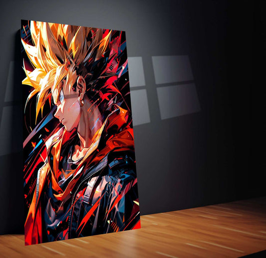 Dragon Ball Z Metal Poster | Super Saiyan Battle Art | Anime Wall Decor - TURTLEWINGS 