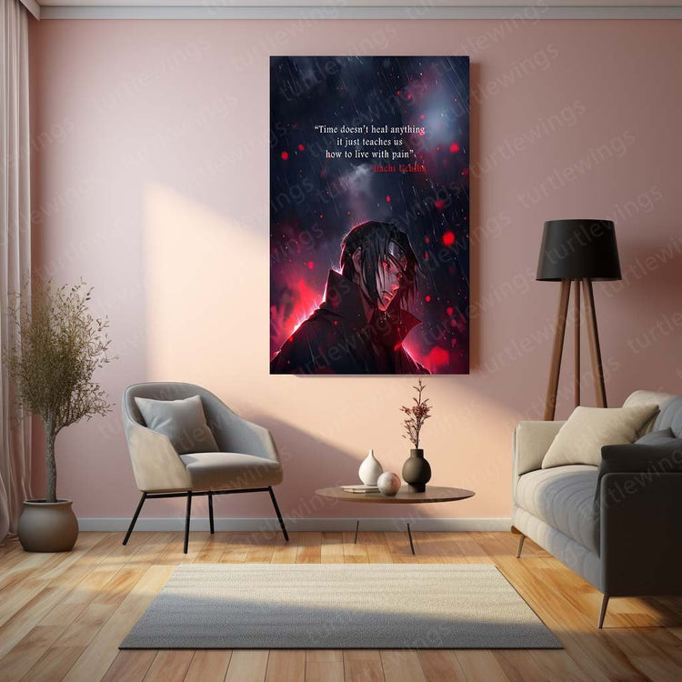 Itachi Uchiha Deep Quote Metal Poster - Naruto