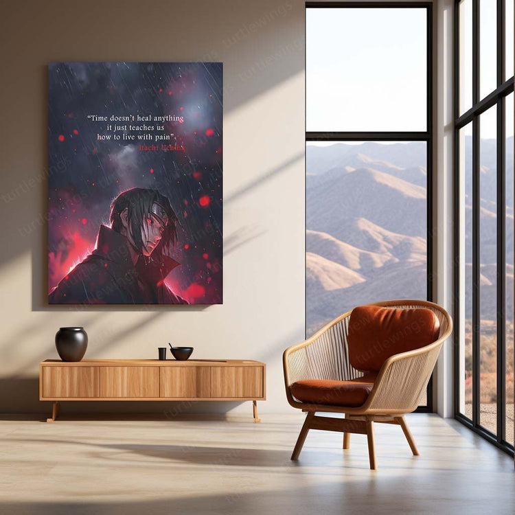 Itachi Uchiha Deep Quote Metal Poster - Naruto