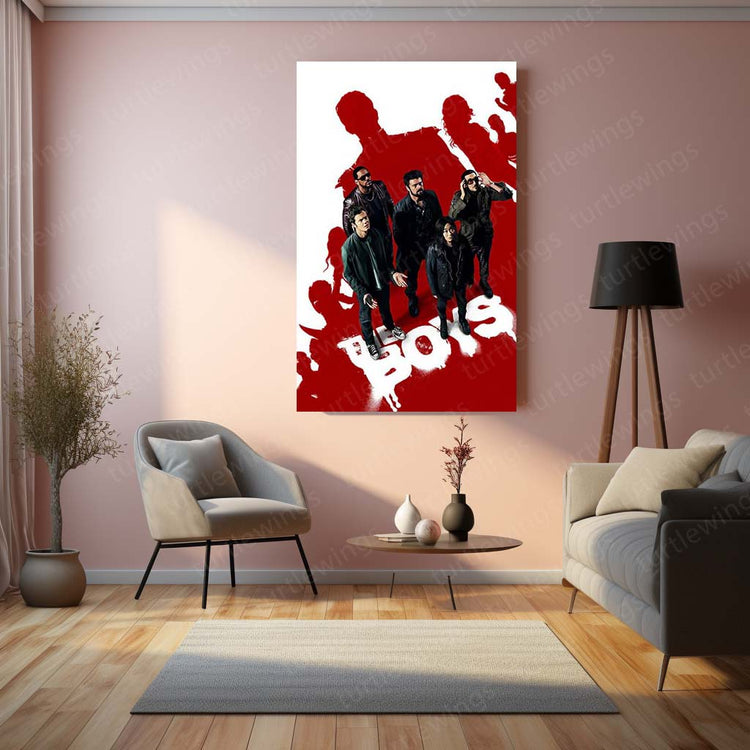 Superhero Antics - The Boys Metal Poster | Action-Packed Wall Art | HD Print