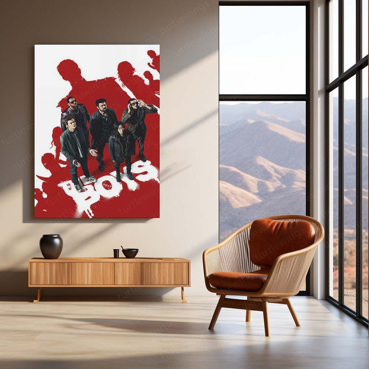 Superhero Antics - The Boys Metal Poster | Action-Packed Wall Art | HD Print