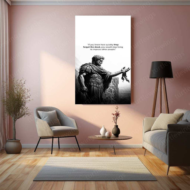 Leonardo da Vinci Warrior Quote – The Master of Art and Wisdom Metal Poster - TURTLEWINGS 