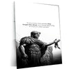 Leonardo da Vinci Warrior Quote – The Master of Art and Wisdom Metal Poster