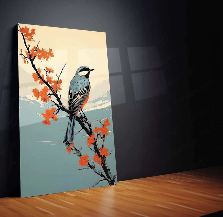 Elegant Bird Aesthetic – Set of 2 Metal Posters for Nature Lovers