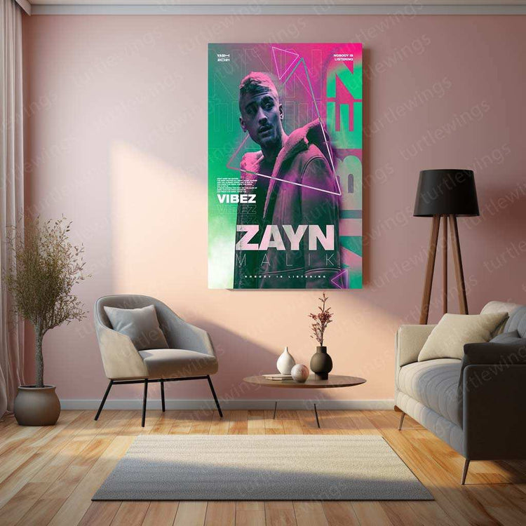 Zayn Malik Metal Poster – The Voice of a Generation - TURTLEWINGS 