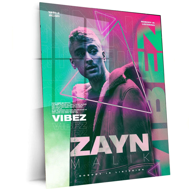 Zayn Malik Metal Poster – The Voice of a Generation - TURTLEWINGS 