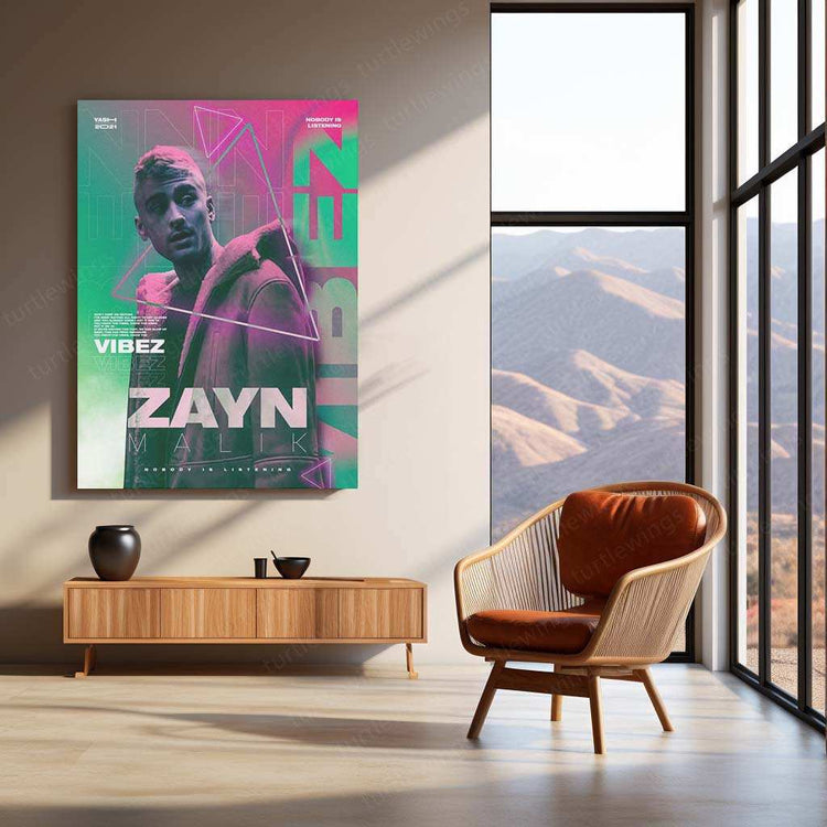 Zayn Malik Metal Poster – The Voice of a Generation - TURTLEWINGS 