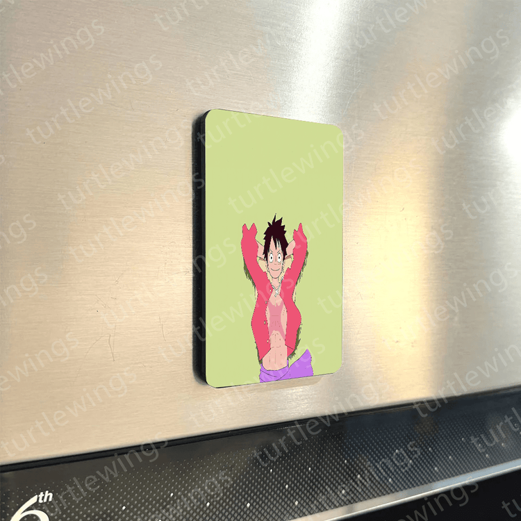 Luffy's Adventures OnePCollection: Set of 5 Fridge Magnets | HD Metal Prints | Turtlewings